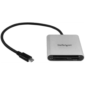 StarTech.com Lector Grabador USB 3.0 de Tarjetas de Memoria SD, Micro SD, CompactFlash - Adaptador USB-C a Tarjetas Flash