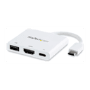 StarTech.com Adaptador Multipuertos USB-C con HDMI - Puerto USB 3.0 - PD de 60W - Blanco