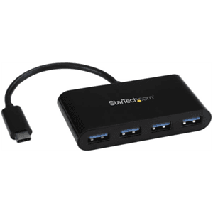 StarTech.com Hub Concentrador USB 3.0 (5Gbps) de 4 Puertos - Ladrón USB-C a 4x USB A - Alimentado por el Bus