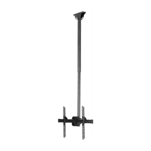 StarTech.com Soporte de Techo para TV - Soporte Universal de Cielo Raso para TV de Movimiento Total con Mástil Telescópico Ajust