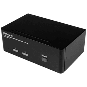 StarTech.com Switch Conmutador KVM de 2 Puertos DisplayPort - 4K 60Hz