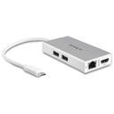 StarTech.com Adaptador Multipuertos USB-C - Docking Station Portátil USB-C 4K HDMI - Entrega de Potencia 60W - GbE - Hub 2x USB-
