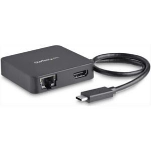 StarTech.com Adaptador Multipuertos USB C - Mini Dock Portátil USB-C 4K HDMI - Gigabit Ethernet - Hub USB 3.0 (1x USB-A 1x USB-C