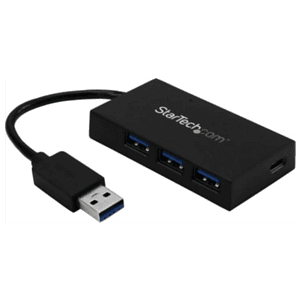 StarTech.com Ladrón Hub USB 3.0 de 4 Puertos - 5Gbps - Concentrador de 3 Puertos USB-A y 1 Puerto USB-C - Incluye Adaptador de A