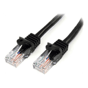 StarTech.com Cable de Red de 10m Negro Cat5e Ethernet RJ45 sin Enganches