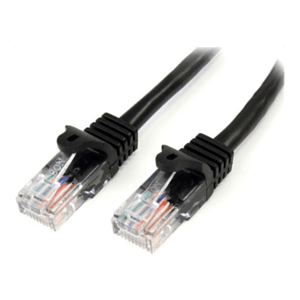 StarTech.com Cable de Red de 10m Negro Cat5e Ethernet RJ45 sin Enganches