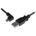 StarTech.com Cable de 0,5m Micro USB Acodado a la Izquierda para Carga y Sincronización de Smartphones o Tablets