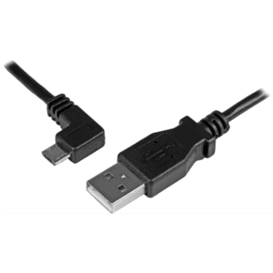 StarTech.com Cable de 0,5m Micro USB Acodado a la Izquierda para Carga y Sincronización de Smartphones o Tablets
