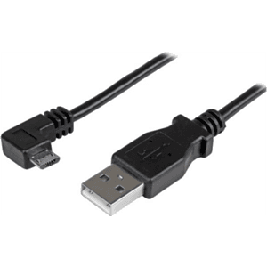 StarTech.com Cable de 0,5m Micro USB Acodado a la Derecha para Carga y Sincronización de Smartphones o Tablets