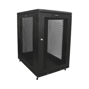 StarTech.com Armario Rack para Servidores 18U 19" 4 Columnas - Rack de Servidores con Cerradura y Seguro - Rack con Ruedas y Car