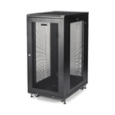 StarTech.com Armario Rack para Servidores 24U 19" 4 Columnas - Rack de Servidores con Cerradura y Seguro - Rack con Ruedas y Car
