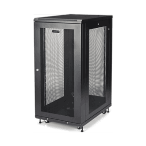 StarTech.com Armario Rack para Servidores 24U 19" 4 Columnas - Rack de Servidores con Cerradura y Seguro - Rack con Ruedas y Car