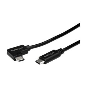 StarTech.com Cable de 1m USB-C a USB-C Acodado a la Derecha - Cable USB Tipo C en Ángulo a la Derecha - Cable USBC en Ángulo