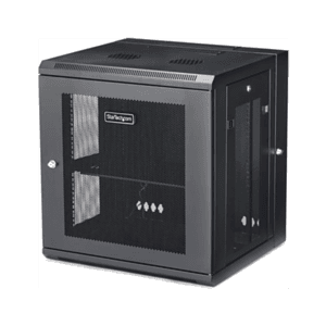 StarTech.com Armario Rack de Pared para Servidores 12U 19" 4 Columnas y Estante 1U - Rack de Servidores de Montaje en Pared con 
