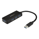 StarTech.com Hub Concentrador Portátil USB 3.0 SuperSpeed de 4 Puertos de 5Gbps con Carga Rápida - Ladrón USB 3.2 Gen 1 Tipo A -