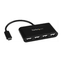 StarTech.com Hub Concentrador USB-C a USB A de 4 Puertos - Ladrón Adaptador USB Tipo C a USB A de 4 Puertos - USB 2.0