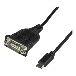 StarTech.com Adaptador Cable de 40cm USB-C a Serie - Cable Conversor USB TipoC a Serie DB9 RS232 - Cable USBC Serial para PLCs, 