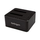 StarTech.com Docking Station USB 3.0 de 2 Bahías SATA de 2,5 o 3,5 Pulgadas para SSD o Disco Duro Base de Conexión para Unidades