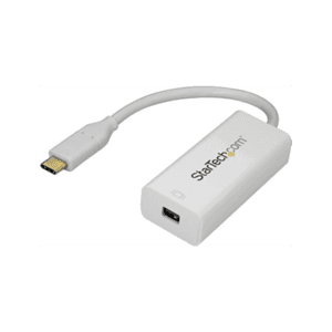 StarTech.com Adaptador USB C a Mini DisplayPort - 4K 60Hz - Blanco - Adaptador USB 3.1 Tipo C a Mini DP - Versión Mejorada es CD