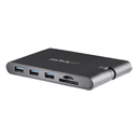 StarTech.com Docking Station USB-C con HDMI y VGA - para Mac y Windows -3x USB 3.0 - SD / micro SD - PD 3.0 - Adaptador USB C a 