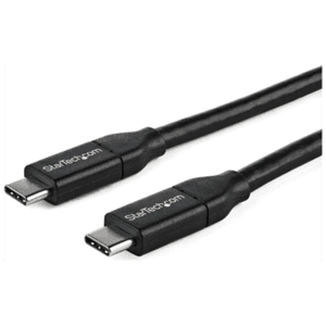 StarTech.com Cable de 1m USB-C a USB-C con capacidad para Entrega de Alimentación de 5A - USB TipoC - Cable de Carga USBC - USB 