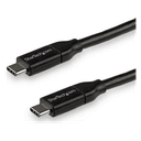 StarTech.com Cable de 3m USB-C a USB-C con capacidad para Entrega de Alimentación de 5A - USB TipoC - Cable de Carga USBC - USB