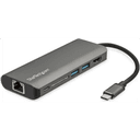 StarTech.com Adaptador Multipuertos USB-C - Docking Station Portátil USB Tipo C a HDMI de 4K - Hub Ladrón USB 3.0 de 2 Puertos -