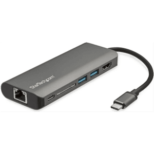 StarTech.com Adaptador Multipuertos USB-C - Docking Station Portátil USB Tipo C a HDMI de 4K - Hub Ladrón USB 3.0 de 2 Puertos -