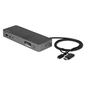 StarTech.com Docking Station Universal para Portátil - Replicador de Puertos Híbrido USB-C/-A - 2x HDMI y DP 4K - PD 60W - Mac /