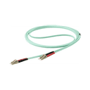 StarTech.com Cable de 15m de Fibra Óptica Multimodo Dúplex 50/125 LC a LC - Aqua - OM4 - LSZH