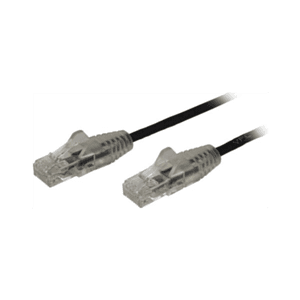 StarTech.com Cable Cat6 de 1m - Delgado - con Conectores RJ45 sin Enganches - Negro