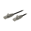 StarTech.com Cable Cat6 de 3m - Delgado - con Conectores RJ45 sin Enganches - Negro