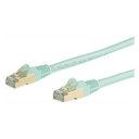 StarTech.com Cable de 5m de Red Ethernet CAT6a Aqua RJ45 STP