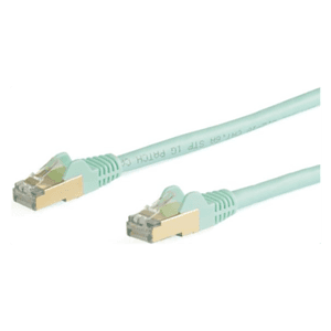 StarTech.com Cable de 5m de Red Ethernet CAT6a Aqua RJ45 STP