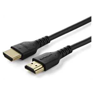 StarTech.com Cable HDMI 2.0 Certificado Premium de Alta Velocidad con Ethernet de 2m - Delgado - UHD 4K 60Hz - con Fibra de Aram