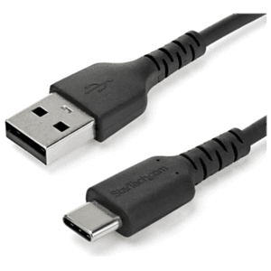 StarTech.com Cable de Carga USB-A a USB-C de 1m - Cable de Carga Rápida y Sincronización USB 2.0 de Servicio Pesado - Cable de D