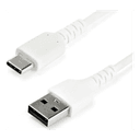 StarTech.com Cable de Carga USB-A a USB-C de 2m - Cable de Carga Rápida y Sincronización USB 2.0 de Servicio Pesado - Cable de D