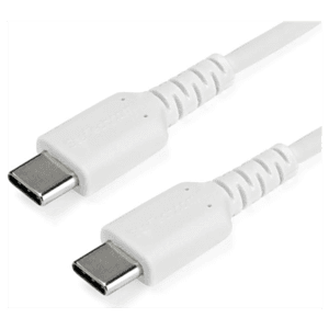 StarTech.com Cable de 1m de Carga USB C - de Carga Rápida y Sincronización USB 2.0 Tipo C a USB C para Portátiles - Revestimient