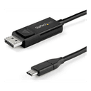 StarTech.com Cable de 1m USB-C a DisplayPort 1.4 - Convertidor Bidireccional Adaptador de Vídeo USB Tipo C - HBR3/HDR/DSC - Cabl