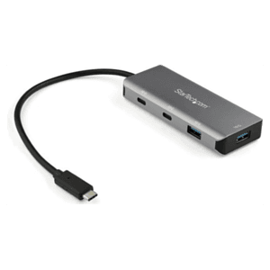 StarTech.com Hub USB-C de 4 Puertos con 2 Puertos USB A y 2 Puertos USB Tipo C - Ladrón USB TipoC 3.1 o 3.2 Gen 2 SuperSpeed de 
