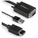 StarTech.com Cable de 2m Adaptador VGA a HDMI - Alimentado por USB - 1080p