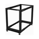 StarTech.com Rack 15U Móvil de Marco Abierto de 4 Columnas para Servidores - Rack de Cuatro Columnas de 19 Pulgadas para Equipo 