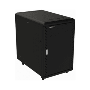 StarTech.com Armario Rack para Servidores 18U 19" 4 Columnas - Rack de Servidores con Cerradura y Seguro - Rack con Ruedas y Car