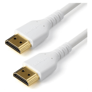 StarTech.com Cable HDMI 2.0 Certificado Premium de Alta Velocidad con Ethernet de 1m - Delgado - UHD 4K 60Hz - con Fibra de Aram