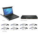 Vertiv Avocent Consola LCD de acceso directo al rack de 19" con conmutador KVM AutoView 2108 digital o analógico de 8 puertos, t