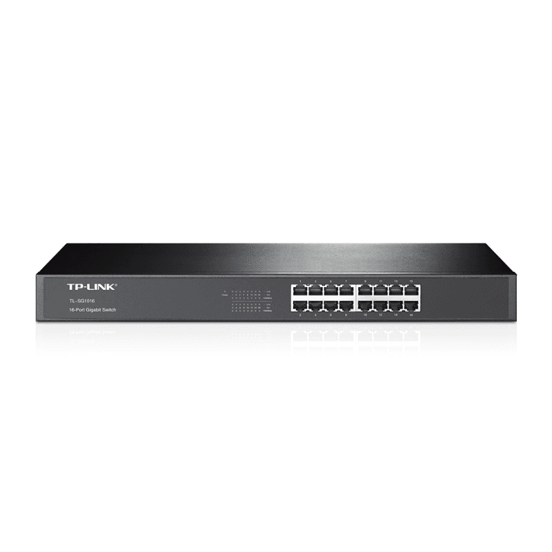 TP-Link TL-SG1016 switch No administrado Gigabit Ethernet (10/100/1000) 1U Negro