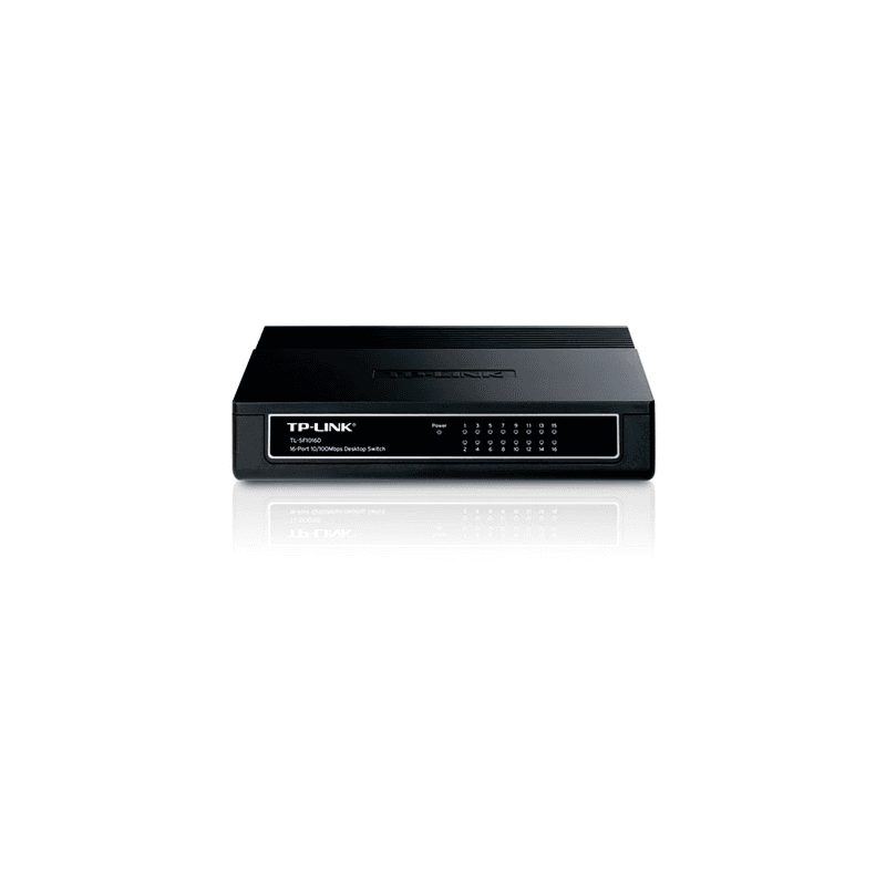TP-Link TL-SF1016D switch Fast Ethernet (10/100) Negro