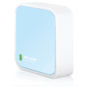 TP-Link TL-WR802N router inalámbrico Ethernet rápido Banda única (2,4 GHz) Azul, Blanco