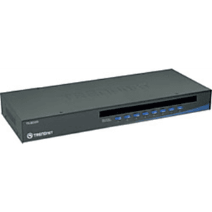 Trendnet TK-803R 8-Port USB/PS/2 Rack Mount KVM Switch interruptor KVM Montaje en rack