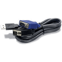 Trendnet 1.8m USB/VGA cable para video, teclado y ratón (kvm) Negro 1,8 m